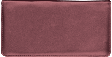 New Genuine Leather Checkbook Cover Case Ostrich Pattern 156 Os Burgundy