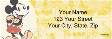 Disney Vintage Mickey Labels