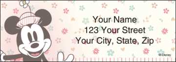 Minnie Mouse Address Labels | Checks Unlimited