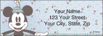 Minnie mouse address labels