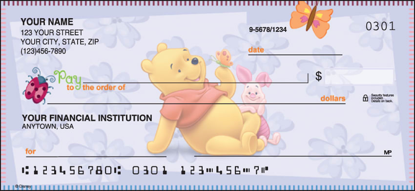 Disney Winnie the Pooh Checks - click to view larger image