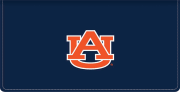 Enlarged view of auburn logo checkbook covers 