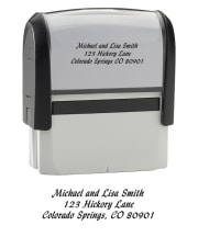 Calligraphy - Return Address Stamp - click to view larger image