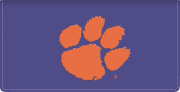 Enlarged view of clemson university tigers checkbook covers 