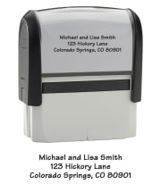 Enlarged view of contemporary - address stamp 