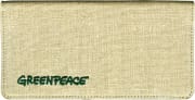 Enlarged view of greenpeace checkbook cover 