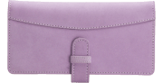 Enlarged view of lavender checkbook cover 