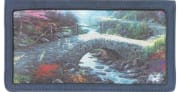 Enlarged view of serenity by kinkade side tear checkbook cover 