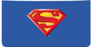 Enlarged view of superman checkbook cover 