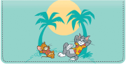 Enlarged view of tom and jerry checkbook cover 