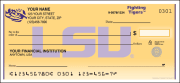 Enlarged view of lsu logo checks 