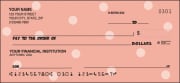 Enlarged view of polka-dots checks 