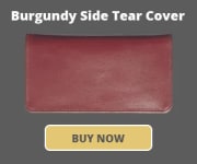 Burgundy Side Tear Checkbook Cover