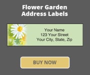 Flower Garden Address Labels