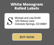 White with Monogram - 500