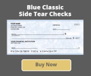 Side Tear - Blue Classic Checks