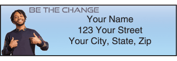 Enlarged view of be the change address labels 