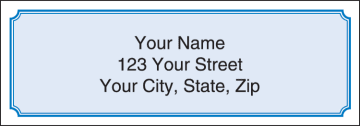 Blue Classic Address Labels - click to view larger image