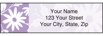 botanical silhouettes address labels - click to preview