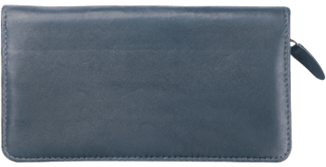 Enlarged view of elite zippered checkbook cover 