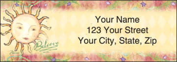 Enlarged view of flavia® celestial address labels 