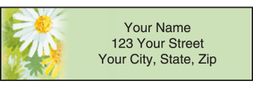 Flower Garden Address Labels - click to view larger image