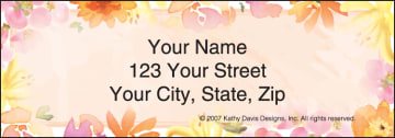 in full bloom by kathy davis address labels - click to preview