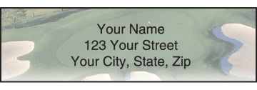 golf escapes address labels - click to preview