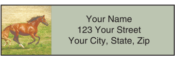 horse play address labels - click to preview