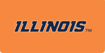 Enlarged view of university of illinois fighting illini checkbook covers 