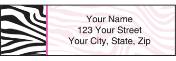 Neon Safari Address Labels - click to view larger image