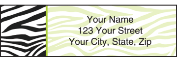 neon safari address labels - click to preview