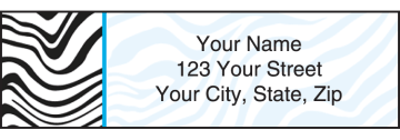 neon safari address labels - click to preview