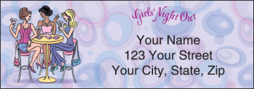 pampered girls¿ address labels - click to preview