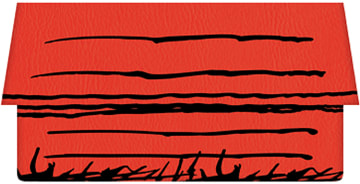 Enlarged view of peanuts checkbook cover 