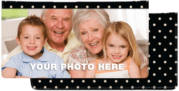 Polka Dots Photo Checkbook Cover – click to view product detail page