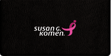 Susan G. Komen Checkbook Cover - click to view larger image