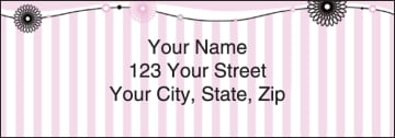 Pretty in Pink Address Labels - click to view larger image