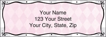 pretty in pink address labels - click to preview