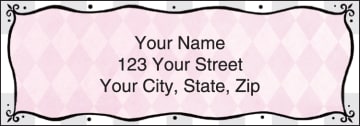 pretty in pink address labels - click to preview