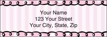 pretty in pink address labels - click to preview