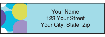 Retro Graphics Address Labels - click to view larger image