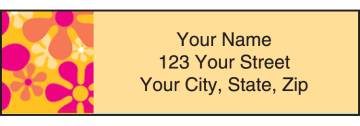 retro graphics address labels - click to preview