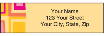 retro graphics address labels - click to preview