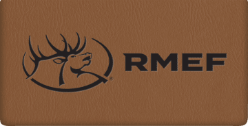 Enlarged view of rocky mountain elk foundation checkbook cover 