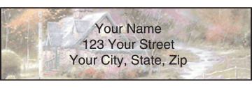 serenity by thomas kinkade address labels - click to preview