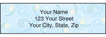 Simply Paisley Address Labels - click to view larger image