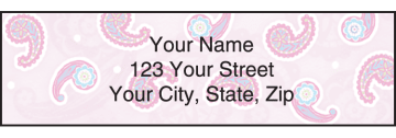 simply paisley address labels - click to preview