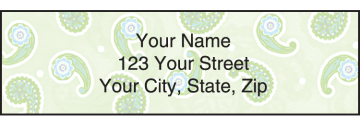 simply paisley address labels - click to preview