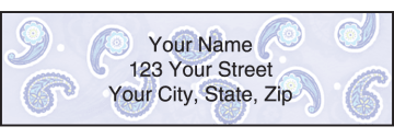 simply paisley address labels - click to preview